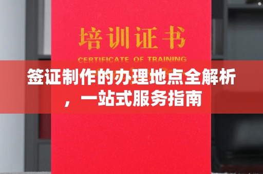 城西签证制作的办理地点全解析，一站式服务指南